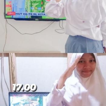 Kegiatan Nobar Penurunan Bendera