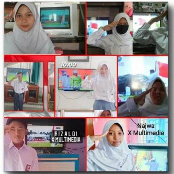 Kegiatan Nobar Penurunan Bendera